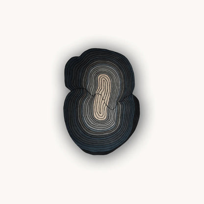 Teal Twister New Zealand Wool Rug