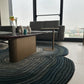 Teal Twister New Zealand Wool Rug