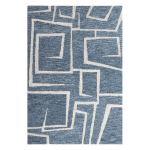 Denim Art Hand Tufted New Zealand Wool Rug