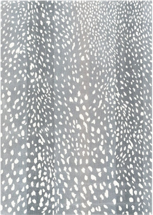 Hand Tufted Athena Gray and Cream Wool Rug