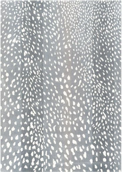 Hand Tufted Athena Gray and Cream Wool Rug