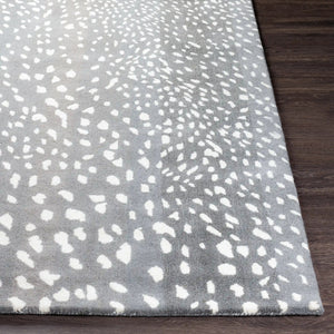 Hand Tufted Athena Gray and Cream Wool Rug