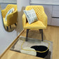 Hand Tufted Queen's Gray and Mustard Wool Rug