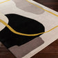 Hand Tufted Queen's Gray and Mustard Wool Rug