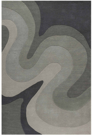 Hand Tufted Wool & Bamboo Silk Rug