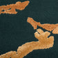 Ruche d’abeilles Dark Green & Dark Beige New Zealand Wool Hand Tufted Carpet &  Rug