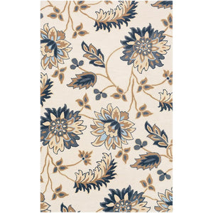 Spa Floral Hand Tufted New Zealand  Wool Carpet & Rug
