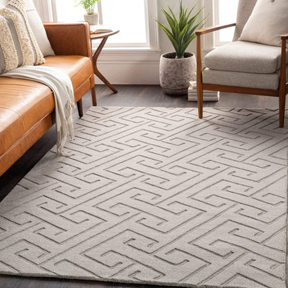 Loopline Off White Hand Tufted Carpet & Rug