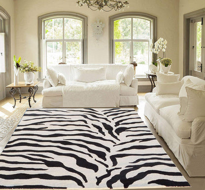 Zebra Hand Tufted Carpet & Rug