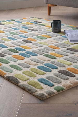 Mini Multi Modern Design Hand Tufted Wool Carpet & Rug