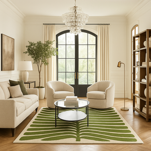 Banana Leaf Hand Tufted New Zealand Wool Carpet & Rug