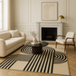 Curved Continuum Hand Tufted New Zealand Wool Carpet & Rug