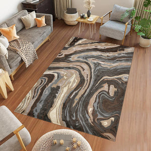 Melting Lava Hand Tufted New Zealand Wool Carpet & Rug