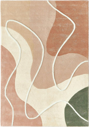 Homey Multicolor Hand Tufted Wool Carpet & Rug