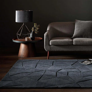 Charcoal Modern Hand Tufted Wool Carpet & Rug