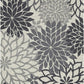 Camille Grey Hand Tufted Floral Carpet & Rug