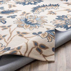 Camille Light Beige Hand Tufted Floral Carpet & Rug