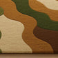 Abstrac Green Multicolor Hand Tufted Carpet & Rug