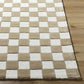Mazebox Brown White Hand Tufted Carpet & Rug