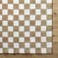 Mazebox Brown White Hand Tufted Carpet & Rug