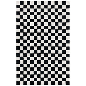 Mazebox Black White Hand Tufted Carpet & Rug