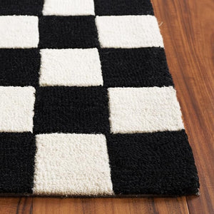 Mazebox Black White Hand Tufted Carpet & Rug
