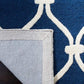 Rope Knot Blue White Hand Tufted Carpet & Rug