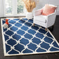Rope Knot Blue White Hand Tufted Carpet & Rug