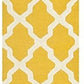 Zinia Yellow White Hand Tufted Carpet & Rug