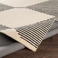 Diamond Line Beige Black Hand Tufted Carpet & Rug