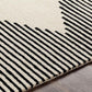 Diamond Line Beige Black Hand Tufted Carpet & Rug