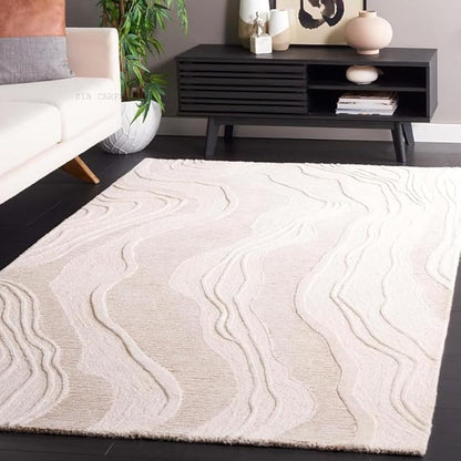Coastel Wave Hand Tufted Wool Carpet & Rug