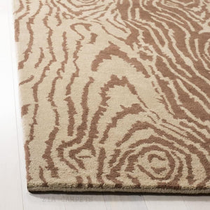 Wood  Hand Tufted Wool Carpet & Rug