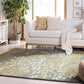 Fusion Floral Hand Tufted Wool Carpet & Rug