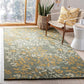 Fusion Floral Hand Tufted Wool Carpet & Rug