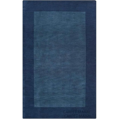 Spolid Blue Hand Tufted Carpet & Rug