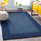 Spolid Blue Hand Tufted Carpet & Rug