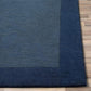 Spolid Blue Hand Tufted Carpet & Rug