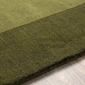 Spolid Green Hand Tufted Carpet & Rug
