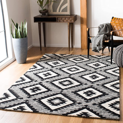 Tetro Hand Tufted New Zealand Wool Rug