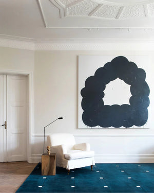 Fleming Blue Hand Tufted New Zealand Wool Carpet & Rug