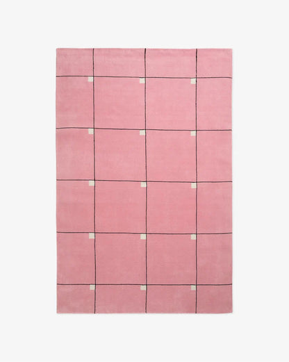 Fleming  Pink Hand Tufted New Zealand Wool Carpet & Rug
