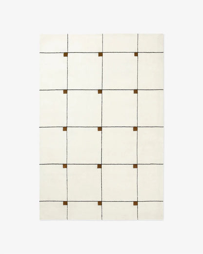 Fleming White Hand Tufted New Zealand Wool Carpet & Rug