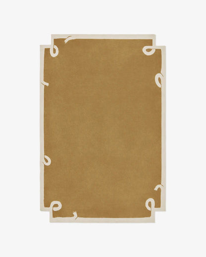 Arieal Beige Hand Tufted New Zealand Wool Carpet & Rug