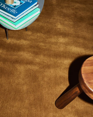 Frozen Amber Gold Hand Tufted New Zealand Carpet & Rug