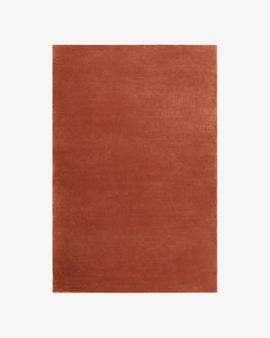 Frozen Brick Red Hand Tufted New Zealand Carpet & Rug