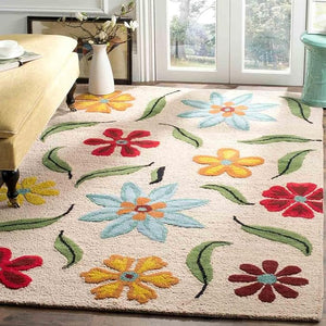 Floral Bloosam Hand Tufted New Zealand Wool Carpet & Rug