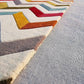 Zigzag  Hand Tufted New Zealand Wool Carpet & Rug