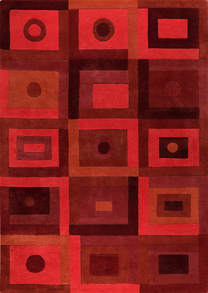 Redcolan Hand Hand Tufted New Zealand Wool Carpet & Rug