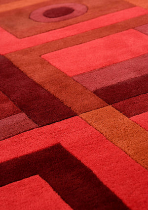 Redcolan Hand Hand Tufted New Zealand Wool Carpet & Rug
